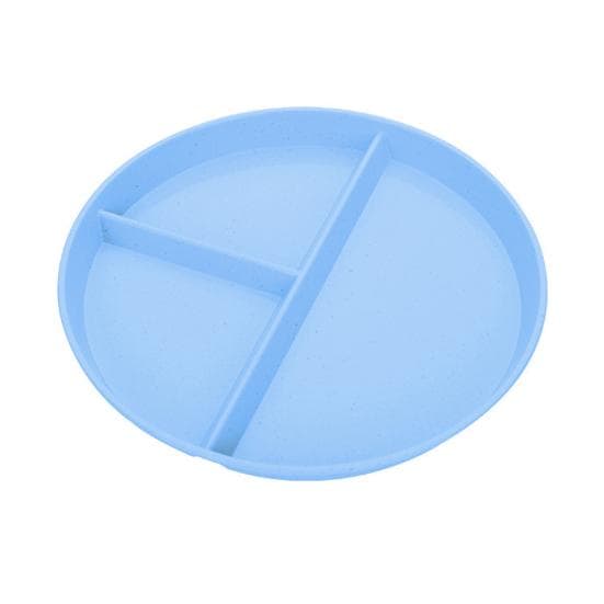 Home Breakfast Tableware Children Three Compartment Divided Meal Plate Weight Loss Ration Unbreakable Dish Plate