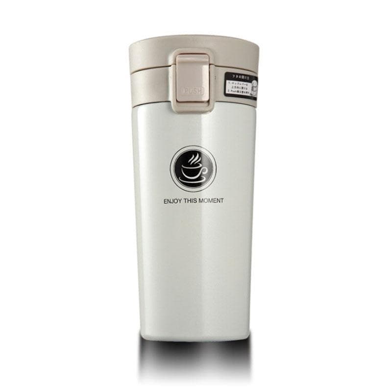 Keep Mug Coffee Cup with Lid Thermocup Seal Stainless Steel Vacuum Flasks Travel Thermo Mug white