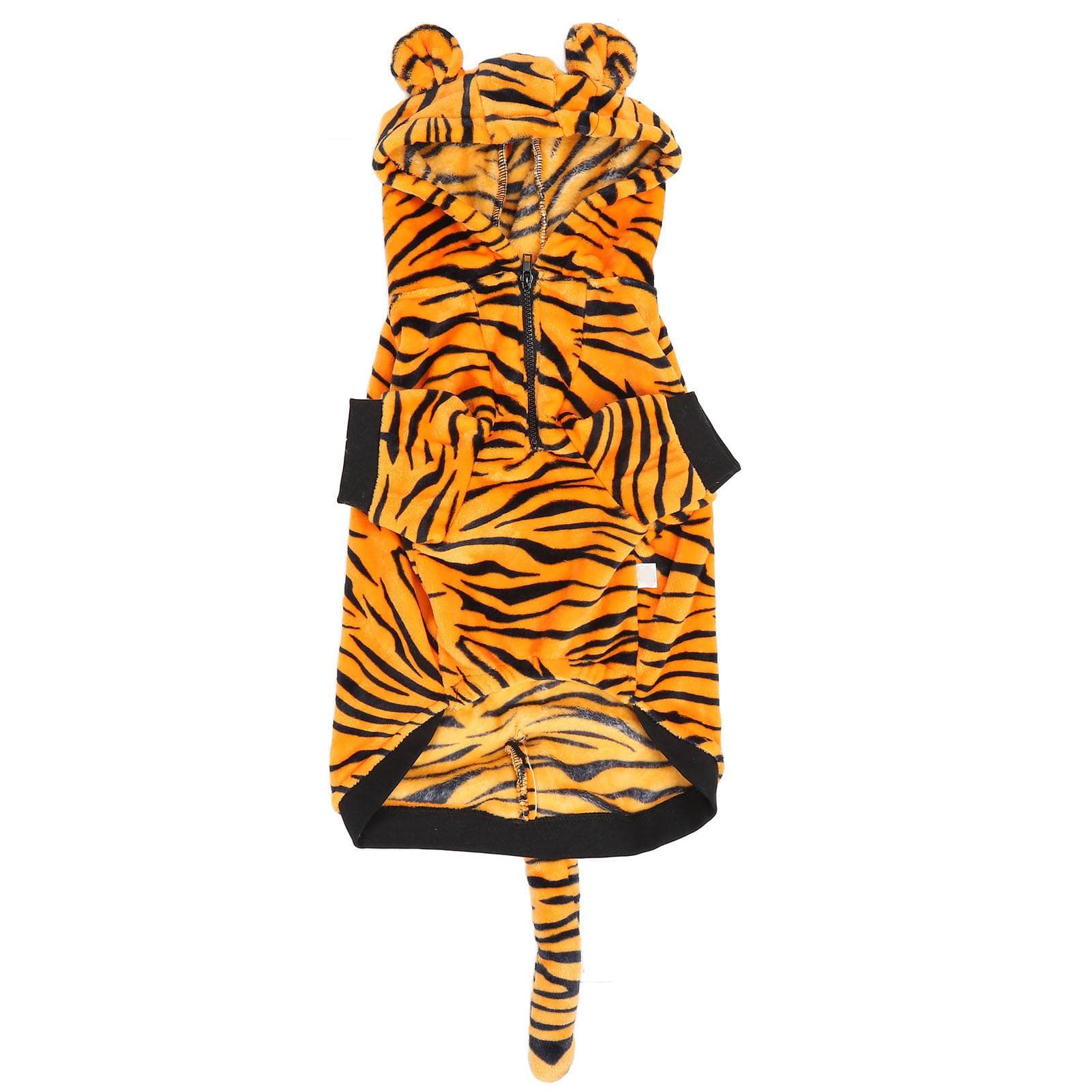 Pet Warm Clothes Cute Tiger Stripes Prevents Hair Loss Dog Winter Clothing for Medium and Large 3XL