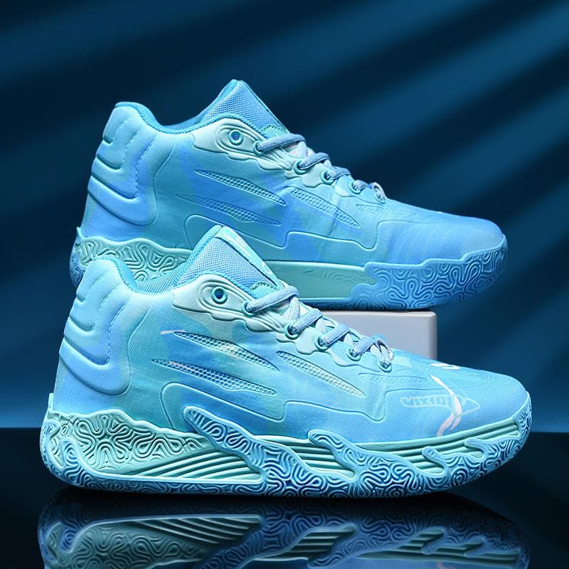 Men's Basketball Shoes Breathable Cushioning Non-Slip Wearable Runing Shoes Gym Training Athletic Basketball Sneakers for Women 40