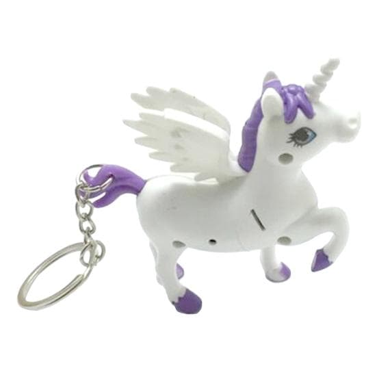 Keyring Phone Pendant LED Light Sound Cartoon Design Gift 1pc purple