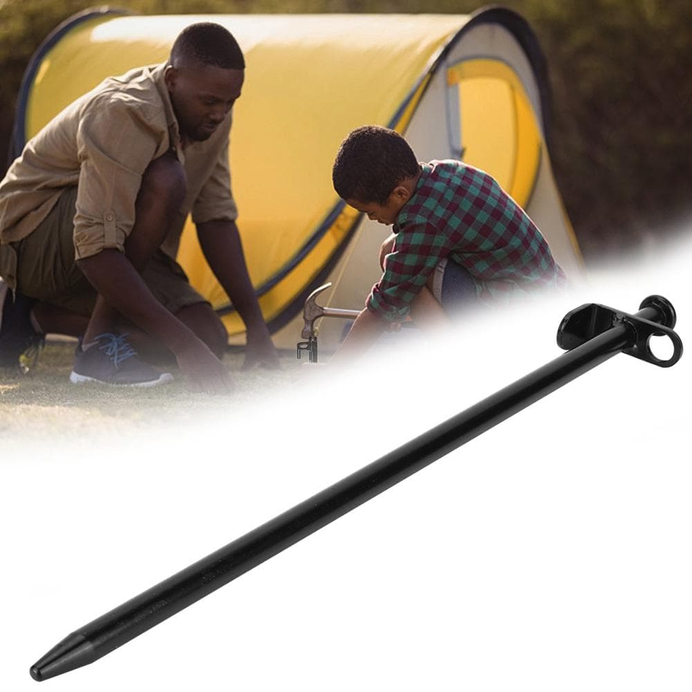 4PCS Steel Lengthen Outdoor Travel Camping Beach Tent Pegs Pin Stakes Ground Nail(30cm)
