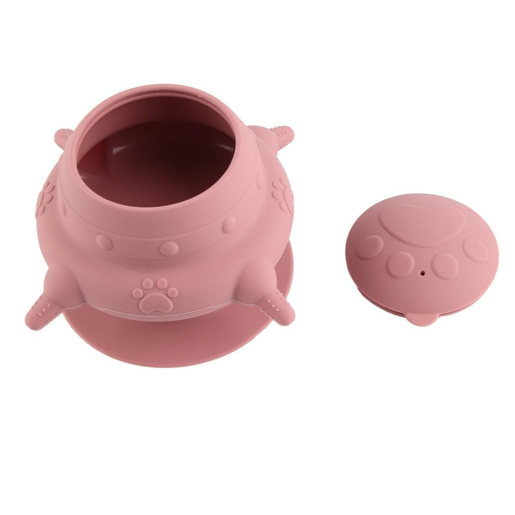 Puppy Nipple Feeder 4 Nipples High Efficiency Large Capacity Leakage Proof Silicone Kitten Feeder pink