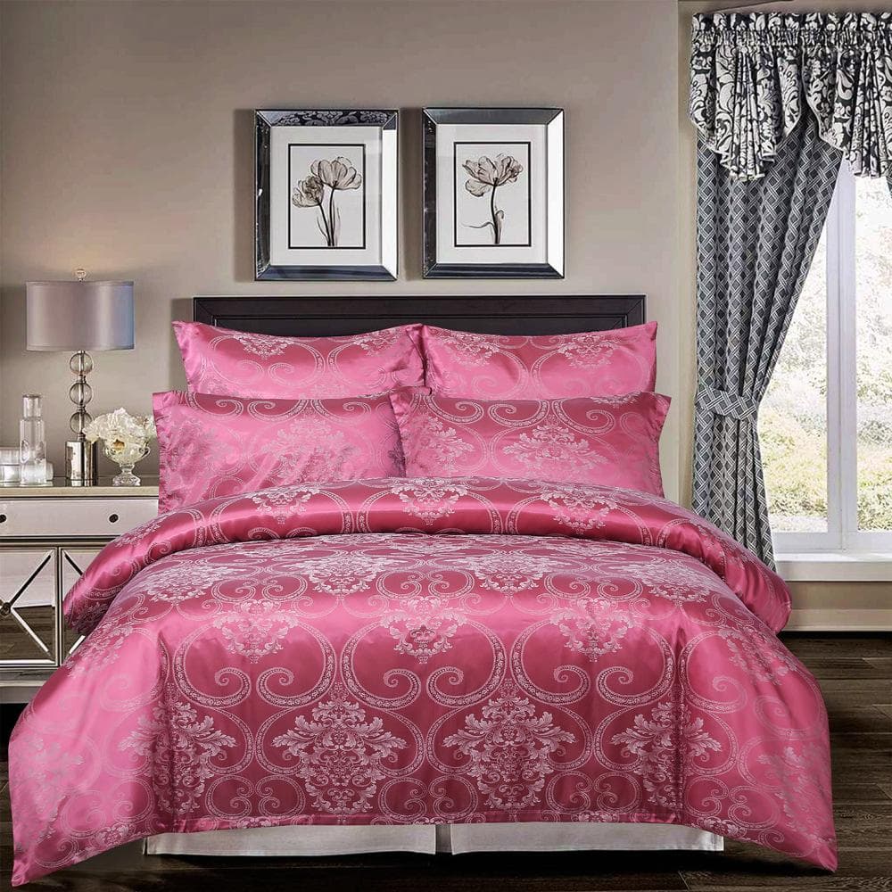 3PCS Home Bedding Set Jacquard Duvet Cover Set Bed Linens Luxurious Bedclothes Single Queen King Size Bed Sets 210*210cm 3pcs