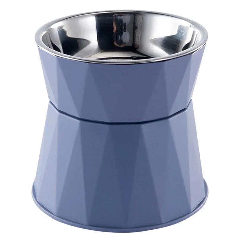 Pet Supplies Cat Food Bowl Raised Pet Puppy Feeder Drinking Bowl Stainless Steel Cat Water Feeding Dish Pet Eating Dishes pink