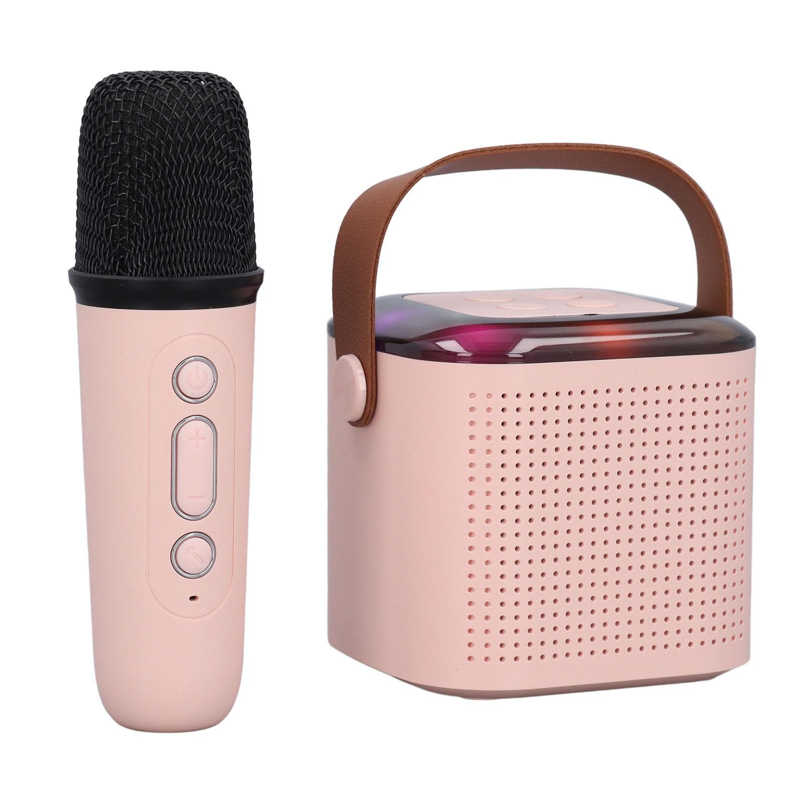 Mini Karaoke Machine Kids Portable Bluetooth Speaker with Wireless Microphone Toddler Girls Boys