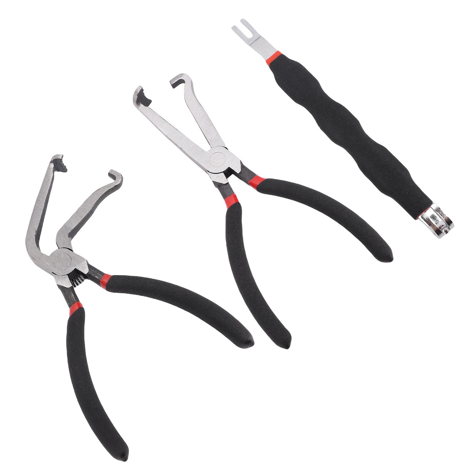 3 Pcs Electrical Disconnect Plier Efficient Multifunctional Ergonomic Comfortable Grip Electrical black