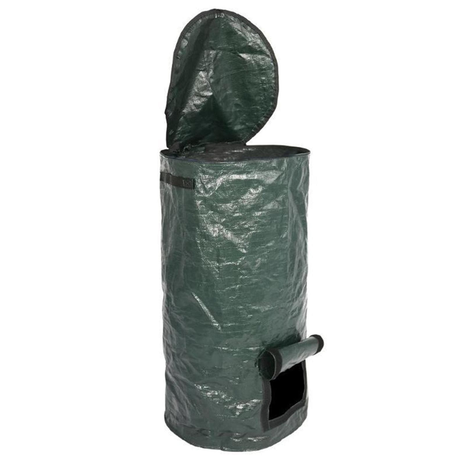 34Gallons Garden Waste Bags Organic Compost Bag Vegetable Grow Compost Bag Garden Vegetable Planter 34Gallons green
