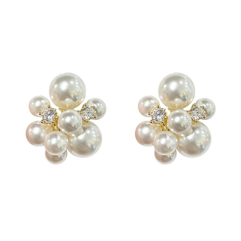 Elegant Simulation Pearl Stud Earrings For Woman Fashion Jewelry Party Girl's Lady Temperament Earrings Accessories XYZ