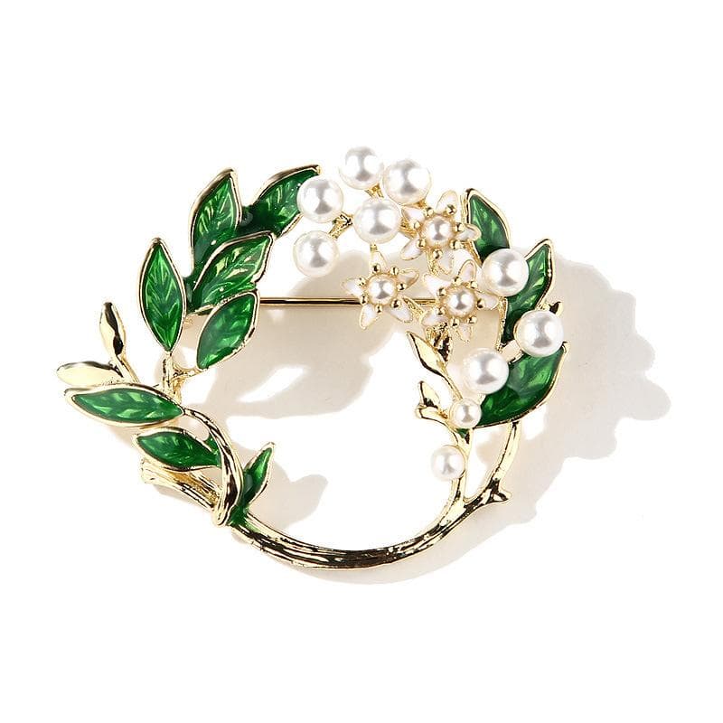 1pc Oil Drip Enamel Alloy Gardenia Brooch Pin Female Pin Accessories
