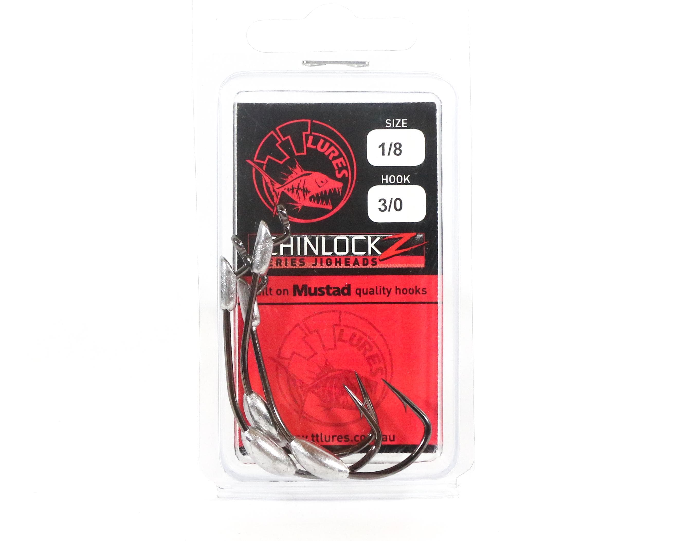Tackle Tactics TT ChinlockZ Weighted Worm Hook 1/8 oz 3/0 3/pack (0848)