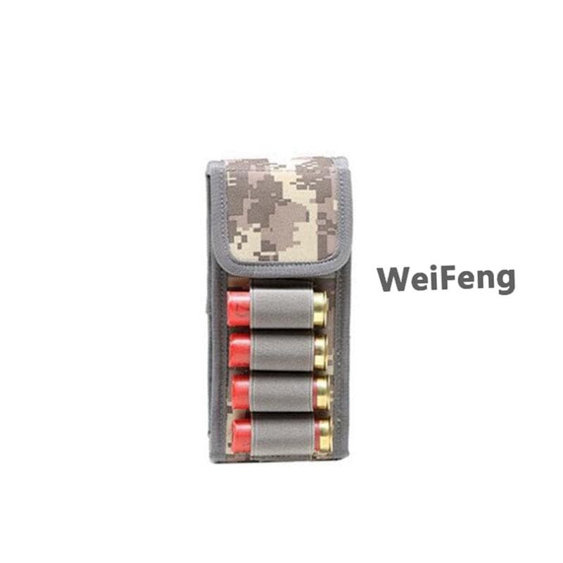Tactical Molle Magazine Pouch 16 Round 12 Gauge 12GA Ammo Shells Holder Cartridge Holder Military Hunting Airsoft Gun Ammo Bag C