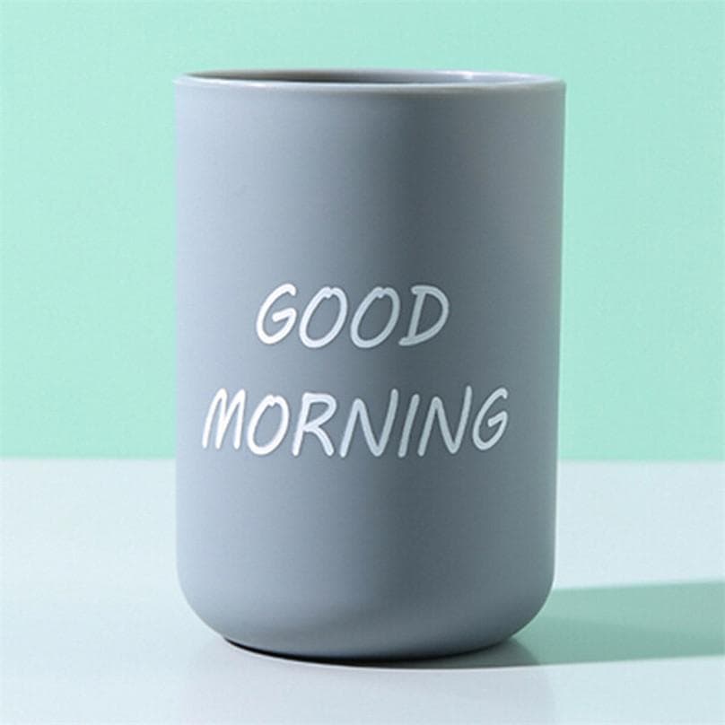 Storage Bathroom Tumblers Toothbrush Cups Plastic Gadgets Bathroom Cup Unbreakable blue