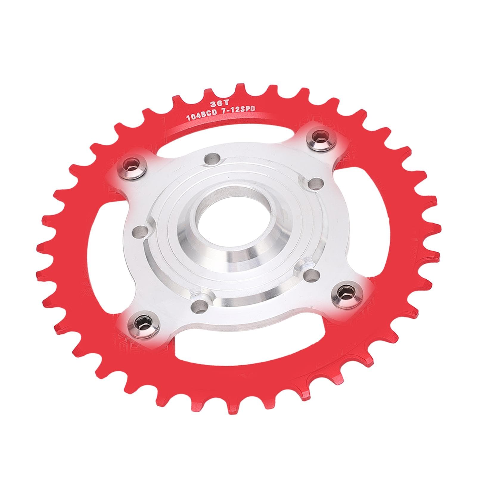 104BCD 36T Chainring Conversion Kit Aluminum Alloy Mid Drive Chainring Spider Adapter Kit for