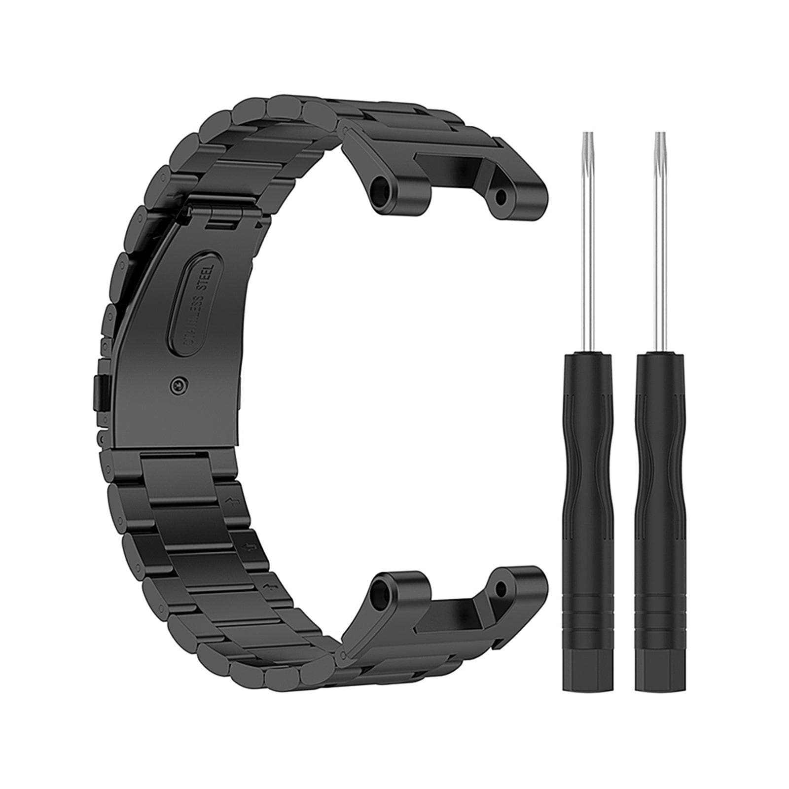 Stainless Steel Watch Band Compatible with Huami Amazfit T-Rex T-Rex Pro Watch Strap Replacement black