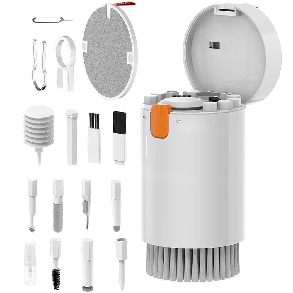 20-in-1 Multifunctional Electronics Cleaning Kit with Storage Box for white