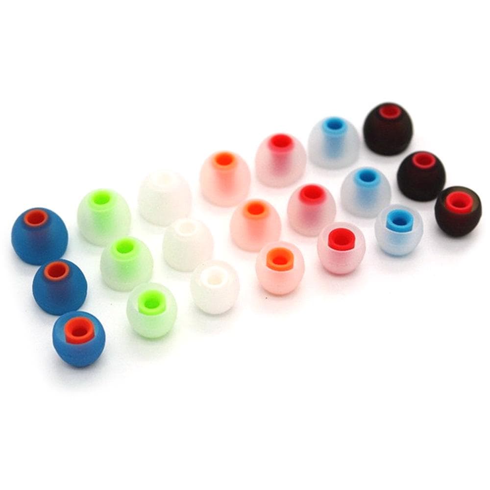 6 Pairs 12 PCS 3.8mm Soft Silicone In-Ear Earphone Covers Earbud Tips
