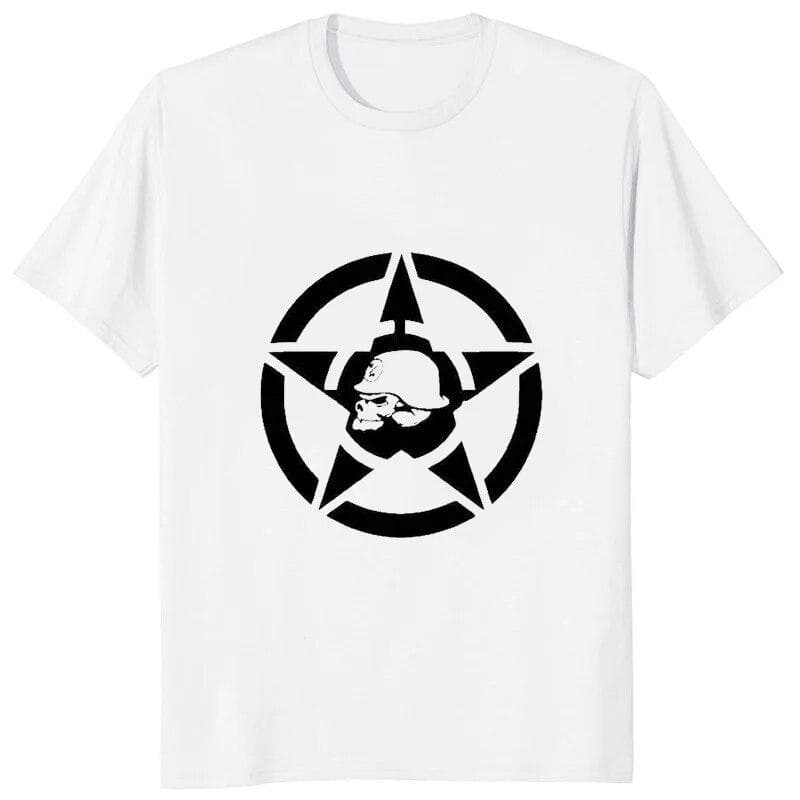 Fashion Metal Mulisha Printed Elastic T-shirt Hip Hop Streetwear Hipster Unisex T Shirt Loose Breathable Comfortable Women Tees XL