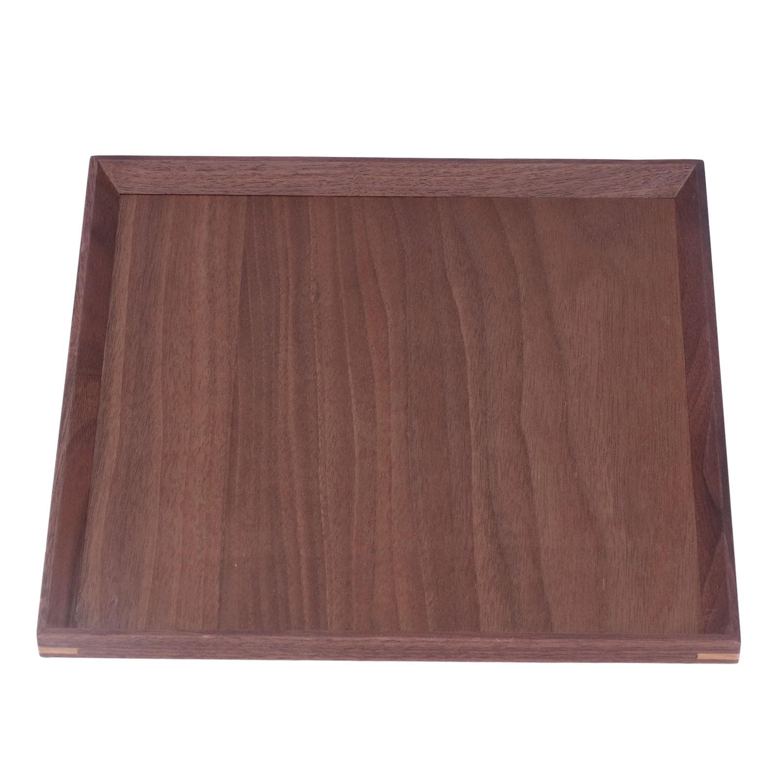 Wooden Tray Quadrate Shape Black Walnut Retro Classic Chinese Style Decorative Serving Tray for M(315 X 180mm / 12.4 X 7.09in)