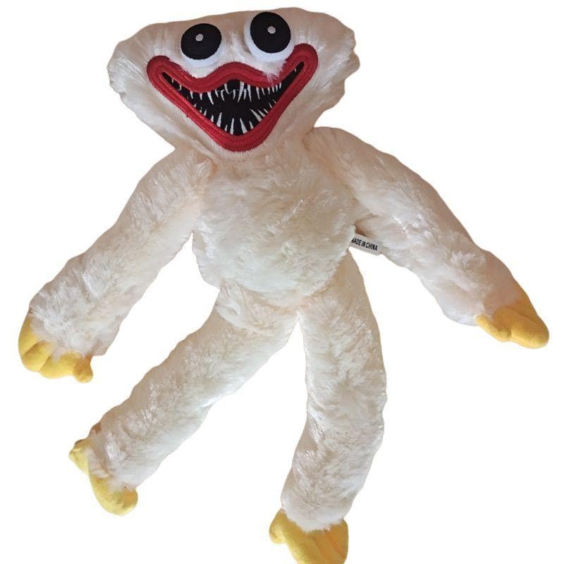 Poppy Playtime Huggy Wuggy Plush Toy Soft And Stuffed Doll For Kids WhiteYellow