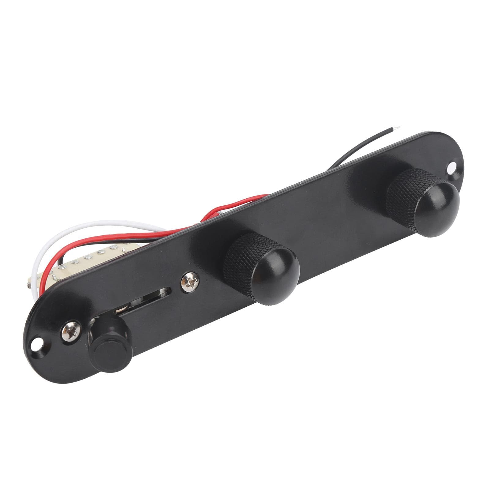 Guitar Control Plate Metal for TL Chrome Plated Prewired Circuit Board Replacement AccessoriesBlack black