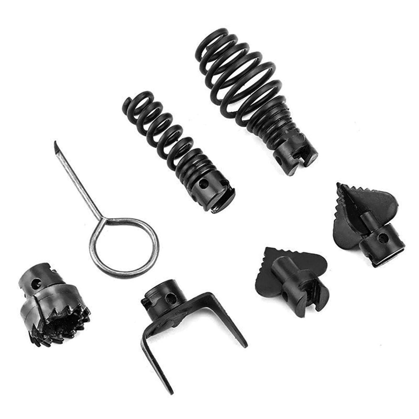 7Pcs 16mm Manganese Steel Drain Cleaner Machine Combination Cutter Head Set for Pipeline Dredging 7pcs