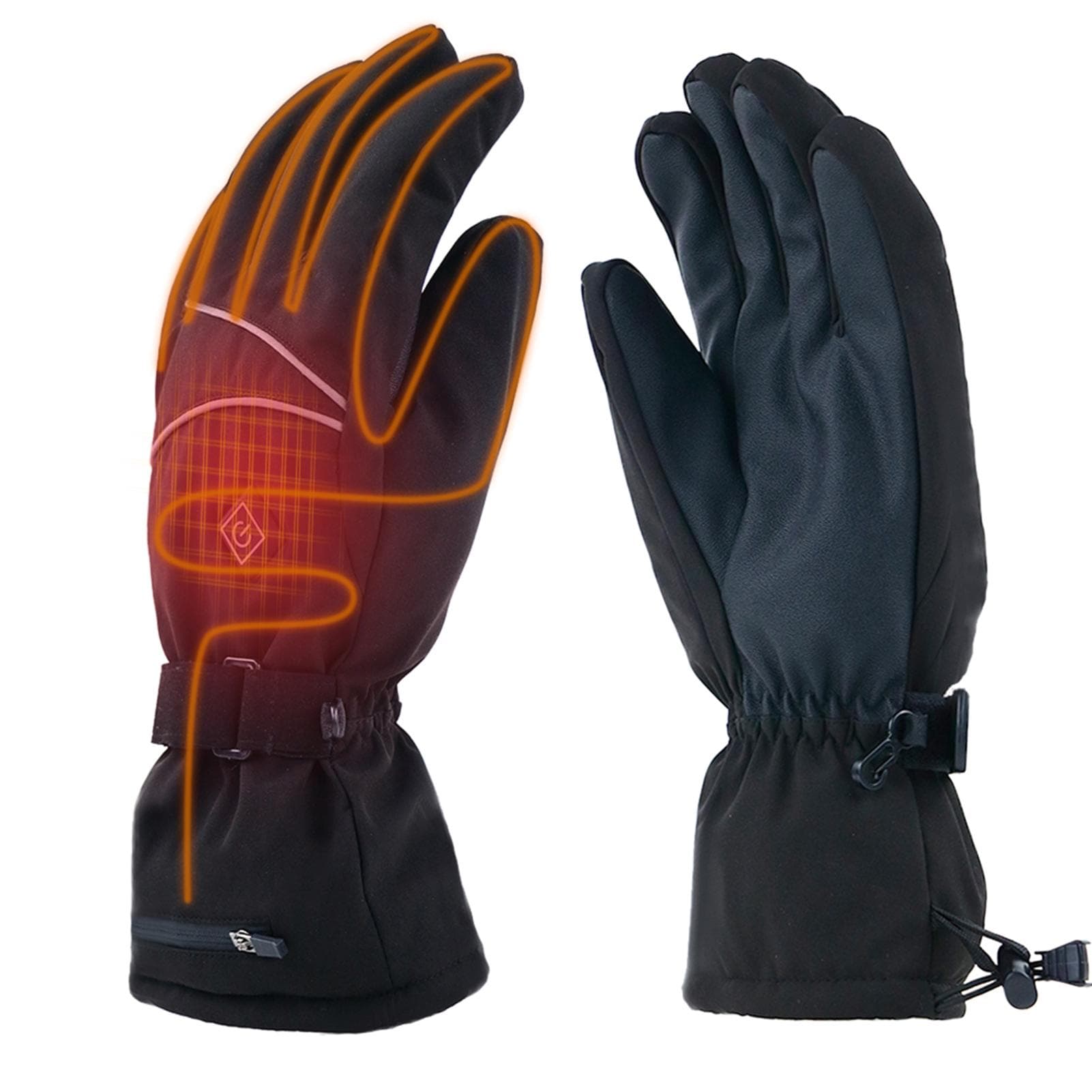 Electric Heated Gloves for Men and Women Waterresistant Winter Warm Touchscreen Gloves Outdoor XL