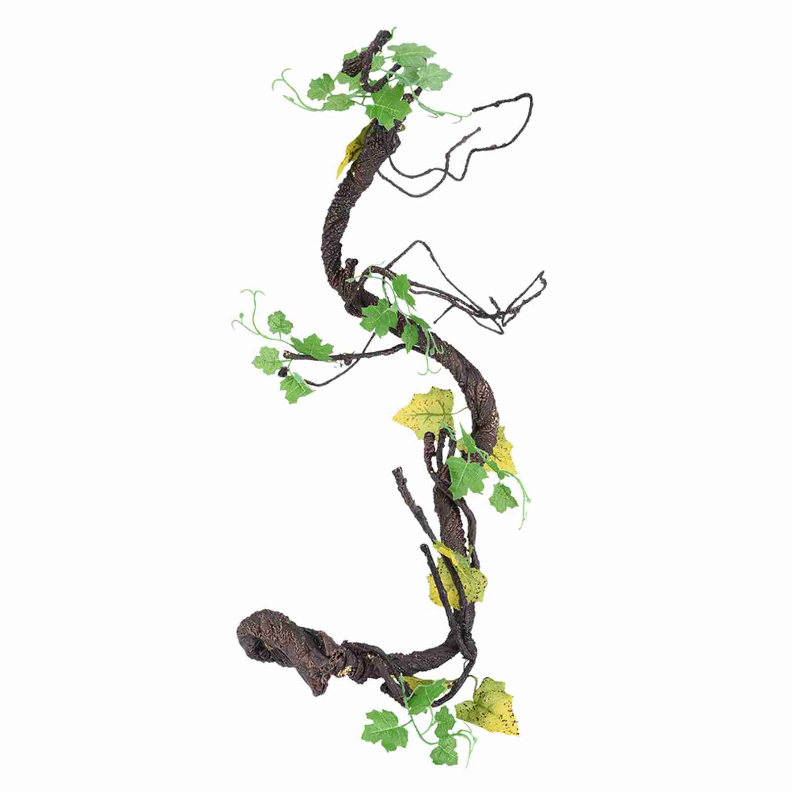 Artificial Reptiles Vine Climber Jungle Forest Bend Branch Terrarium Cage Decor (L)