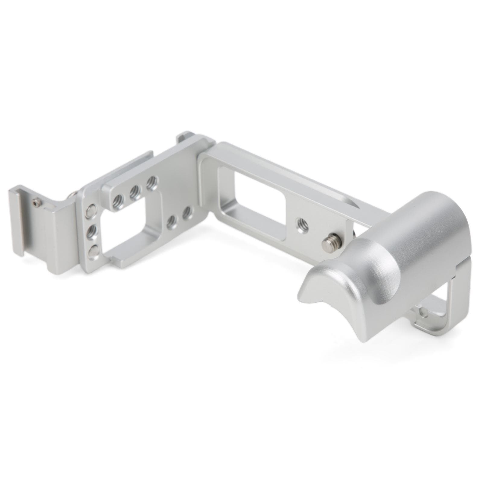 Handle L Quick Release Plate Vertical Shooting with Cold Shoe Base for Fuji XA7 Camera(silver ) silver