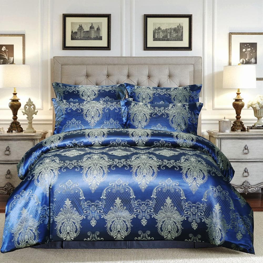 3PCS Home Bedding Set Jacquard Duvet Cover Set Bed Linens Luxurious Bedclothes Single Queen King Size Bed Sets 150*210cm 2pcs