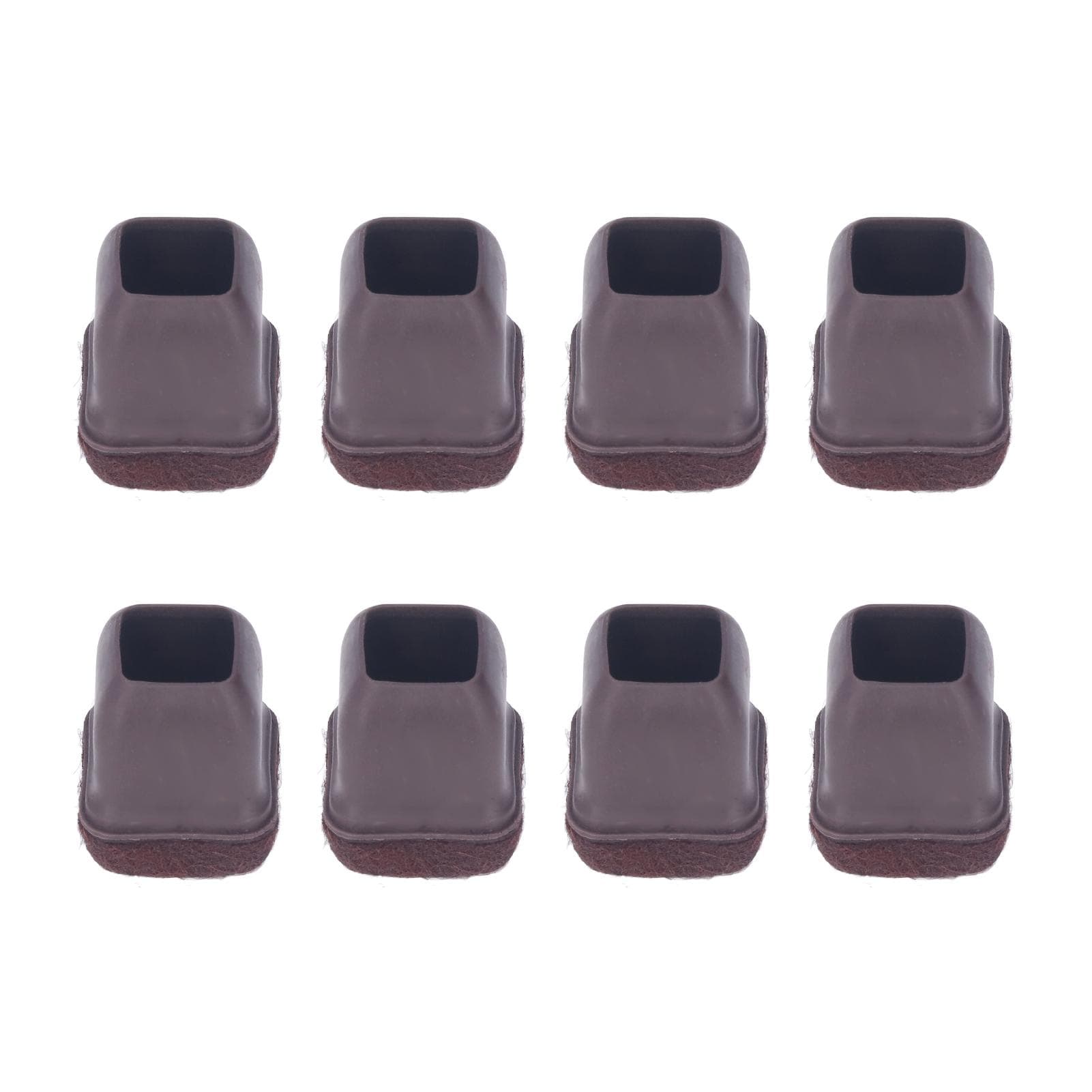 8Pcs Chair Leg Cover TPE Floor Protector Furniture Legs Caps Set Kit for Table Stool Brown L