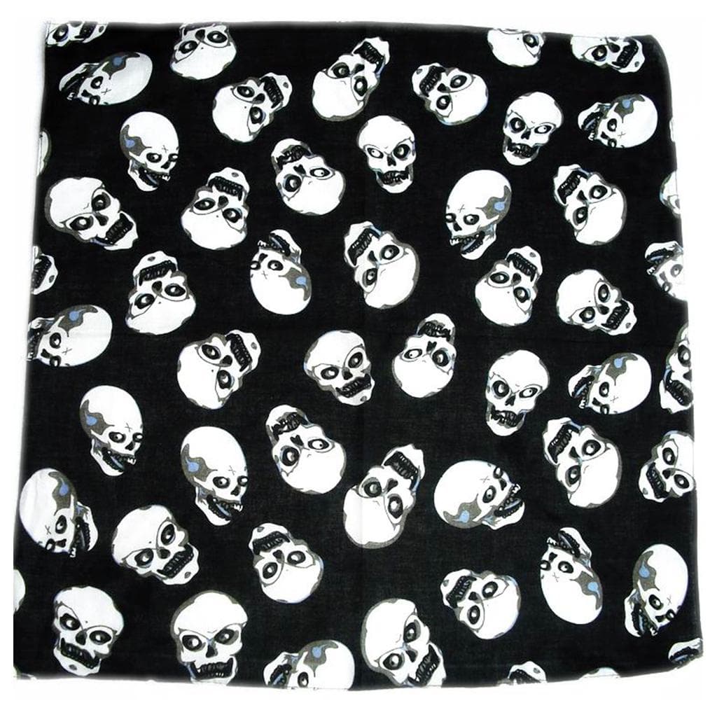 54x54cm Flaming Skull Square Bandanas Motorcycle Eagle Print Neck Tie Biker Handkerchief Hip Hop 7