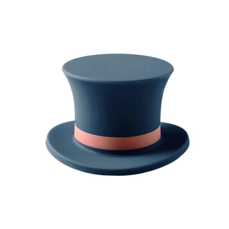 Reusable Silicone Wine Stopper Cap Plug Hat Shape Vacuum Sealed Bottle Stop Cover Home Wine Bottle Stopper Bar Tools dark blue