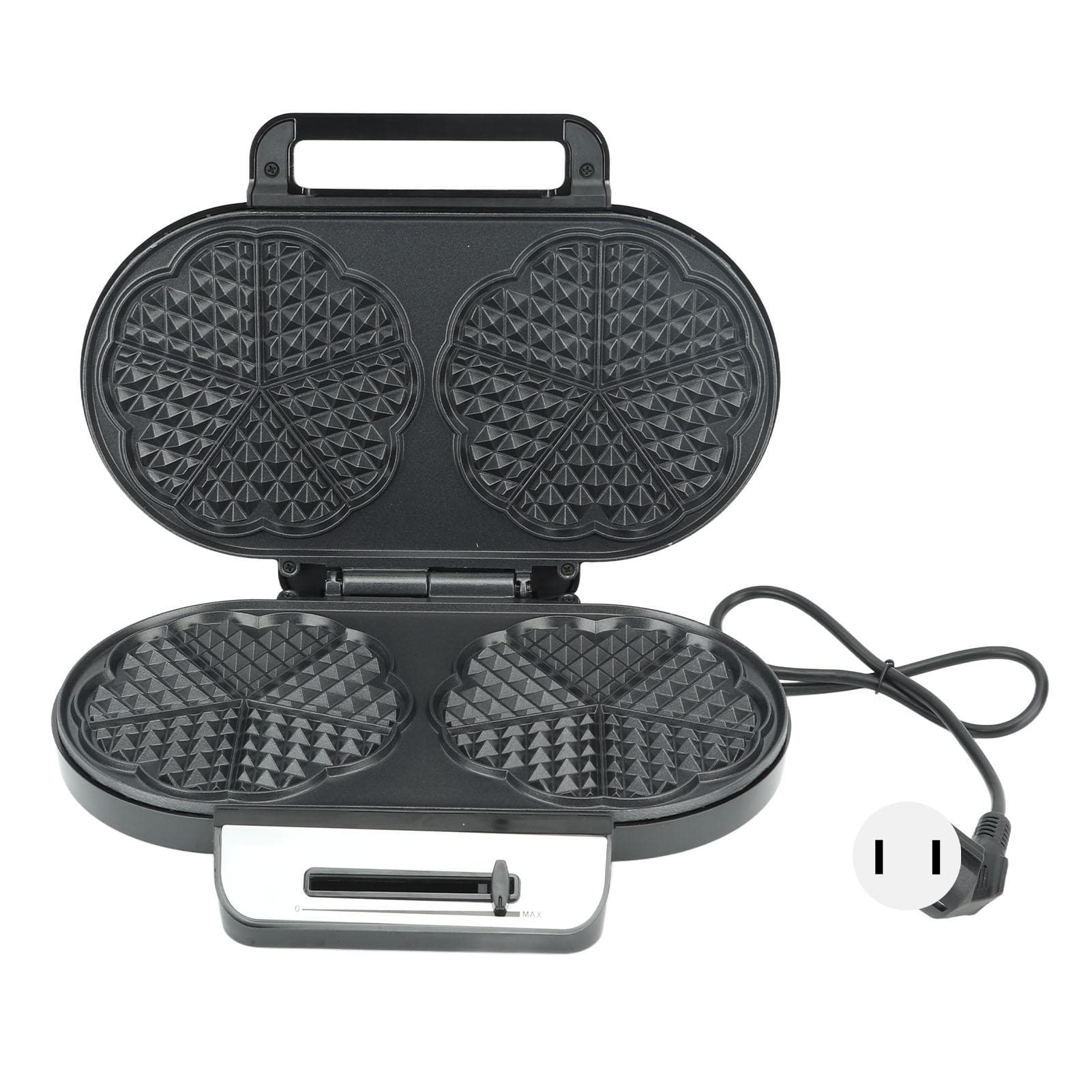 3 in 1 Waffle Maker Machine Adjustable Temperature Control Anti Stick Plate Tactile Handle for L