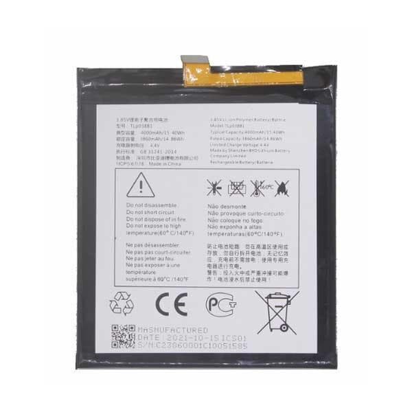 Battery for Blackberry Motion and Alcatel A7 LTE 3850mAh TLp038B1 CAC3860004C1
