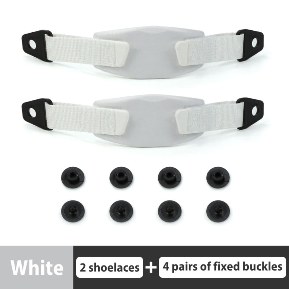 New Shoelaces For Croc Shoes EVA Holes Shoes Heel Strap Adjustable DIY Shoes Accessories Gift For Ladies And Children white