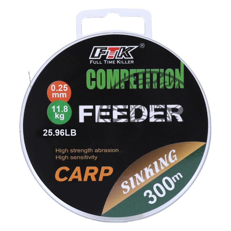 FTK 300M/ 328yds Fluorocarbon Coating Fishing Line 0.14mm-0.50mm 15.35LB-44.75LB Carbon Fiber Leader Line Fishing Lure Wire Sinking Line Japan 300m-0.26mm-25.96LB