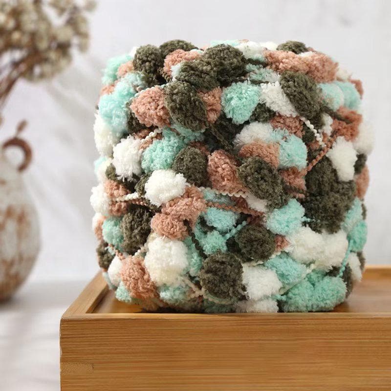 100g/roll Snowball Wool Colorful Thick Ball Yarn Rainbow Velvet Polyester Yarn