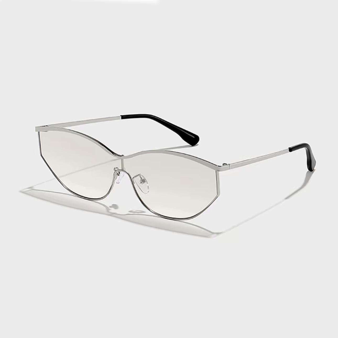 Trendy Punk Y2K Cat Eye Sunglasses UV400 Protection Unisex Retro Vintage Fashion Shades for Women Men only 1pcs sunglasses