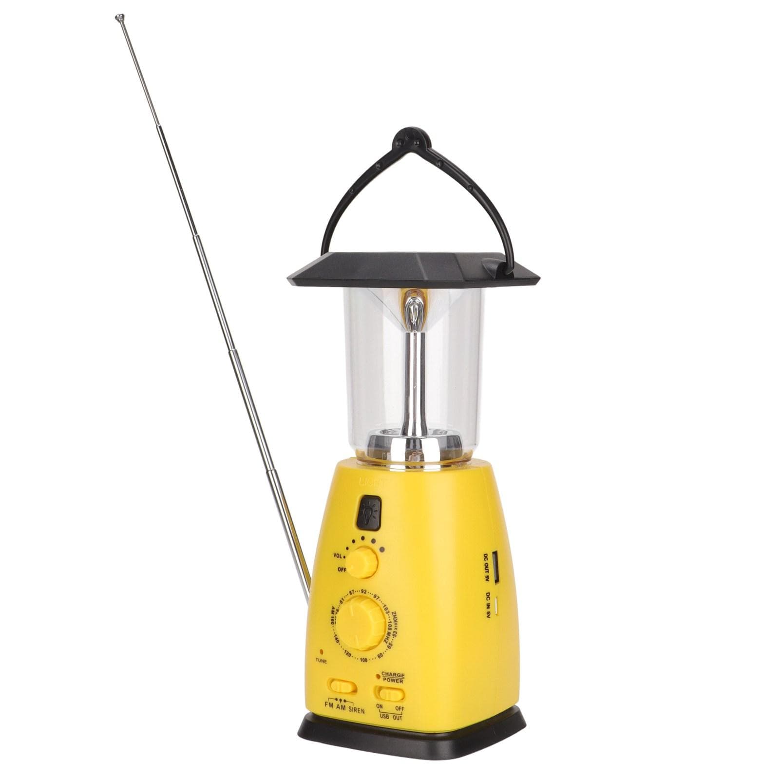 RD249 Hand Cranked Radio Rechargeable Handheld Multifunctional Power Solar Emergency Light Radio