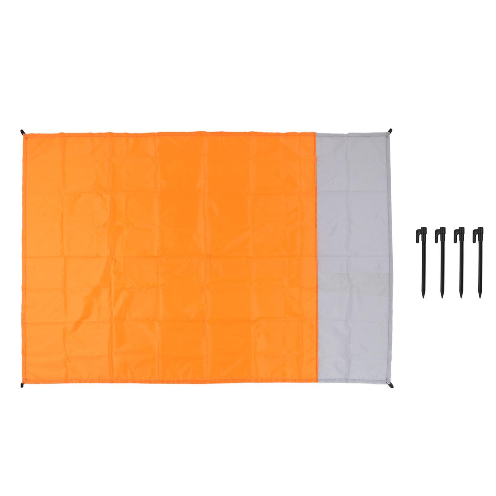 Beach Blanket Waterproof Portable Polyester Fabric Folding Picnic Mat for Outdoor Camping Picnic orange