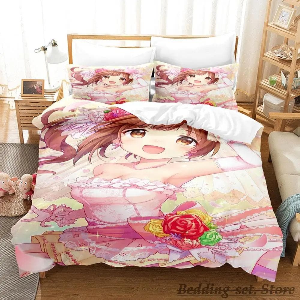 Chieri Ogata Bedding Set Single Twin Full Queen King Size Bed Set Adult Kid Bedroom Duvetcover Sets Anime parure de lit Bed 70x133cm 2pcs