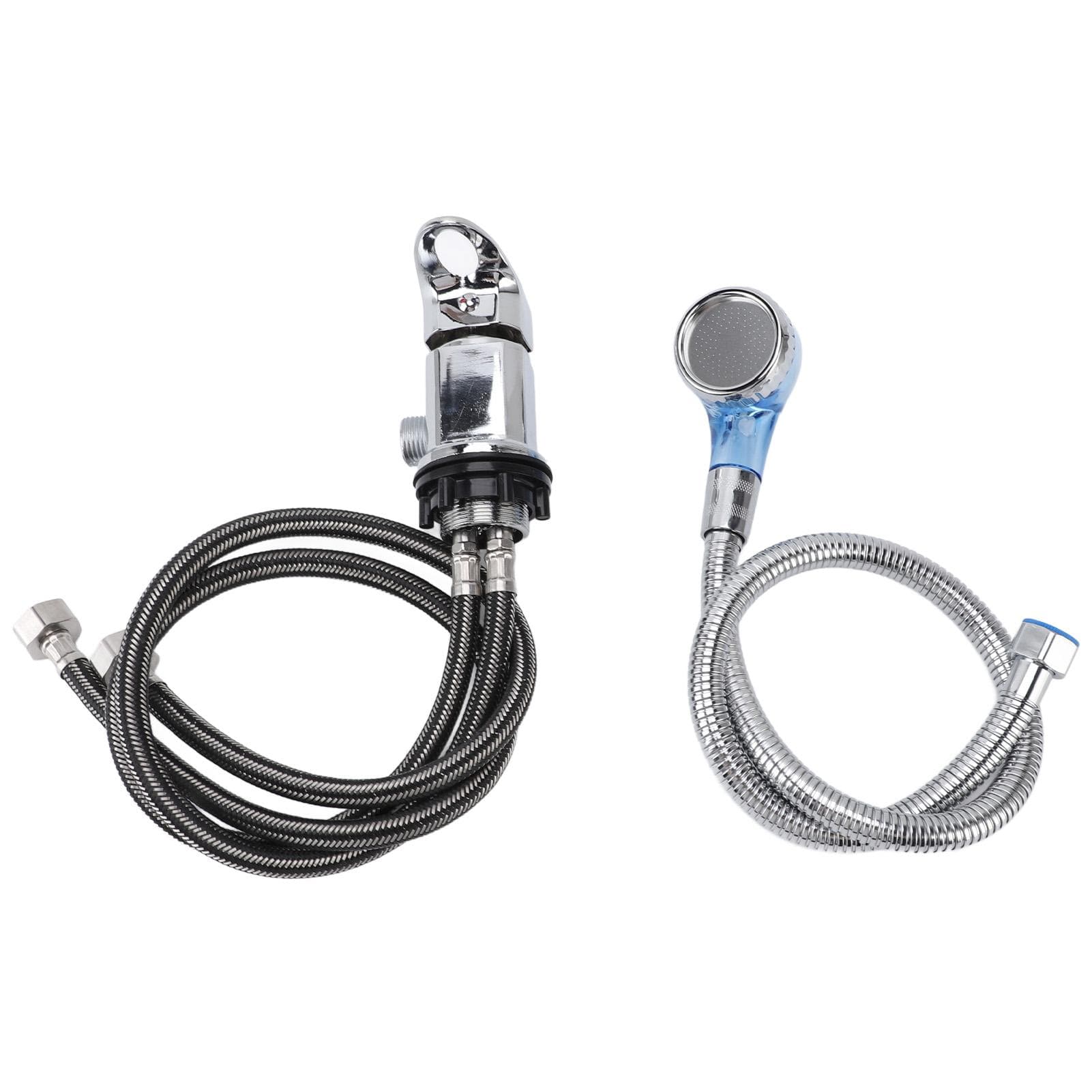 60cm Shampoo Bowl Faucet Sprayer Mixing Valve Leak Proof Chrome Zinc Alloy Shampoo Bowl Faucet
