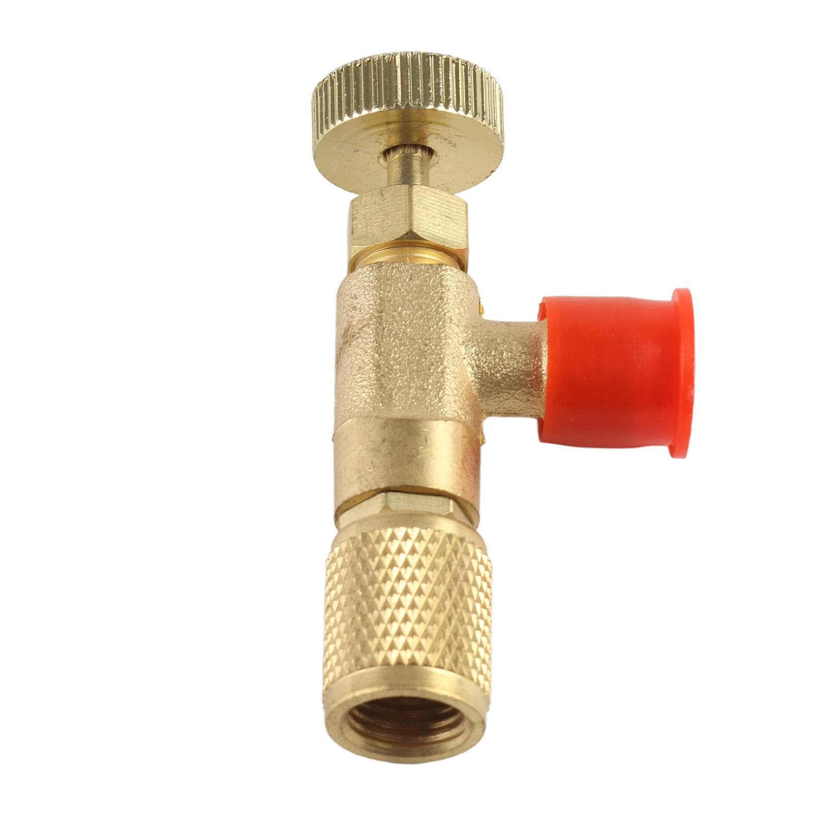 Air Conditioner Refrigerant Charging Valve Safety Adapter Flow Control Valve Side R410 Bottom R22
