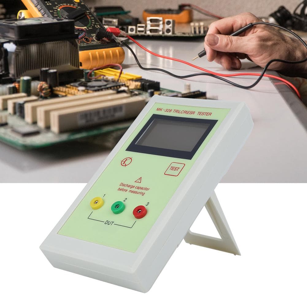 MK328 Transistor Tester Inductance Capacitance Resistance Electronic Meter TR LCR ESR