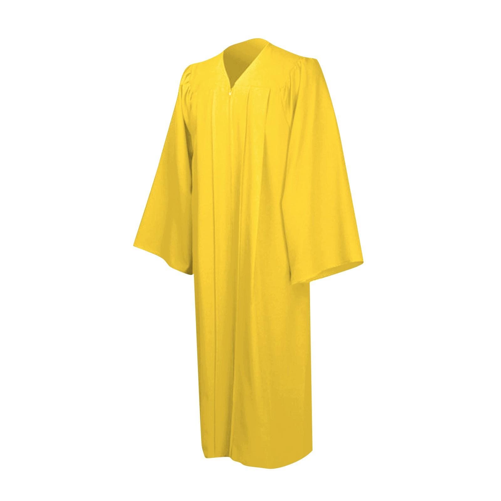 Unisex Choir Robes For Church Baptism Officiant Confirmation Costume,Graduation Gown Pastor &judges Robe L yellow