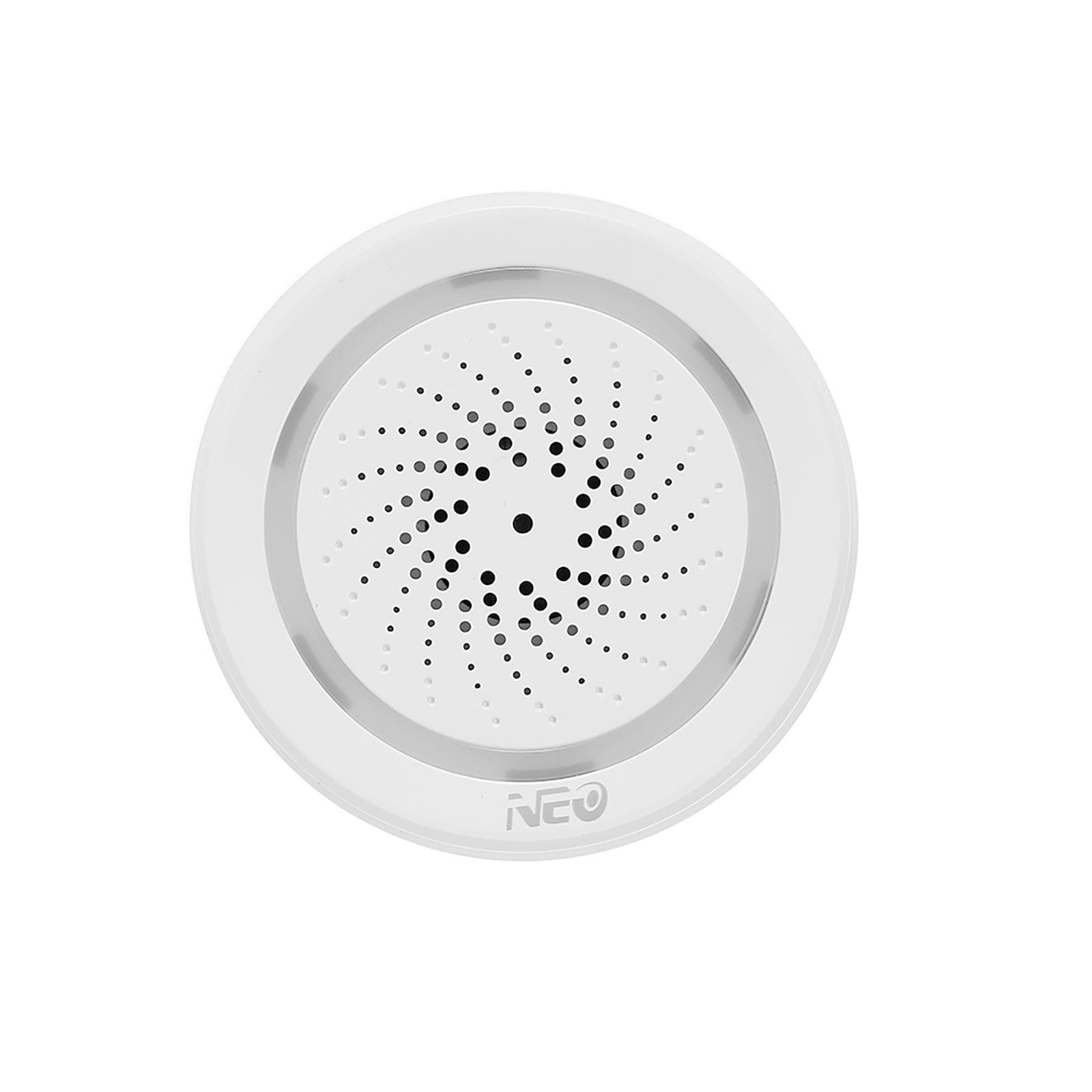 NEO Wifi Siren Alarm Sensor Smart Alarm Siren Home Security System Tuya Smart Life APP Compatible white