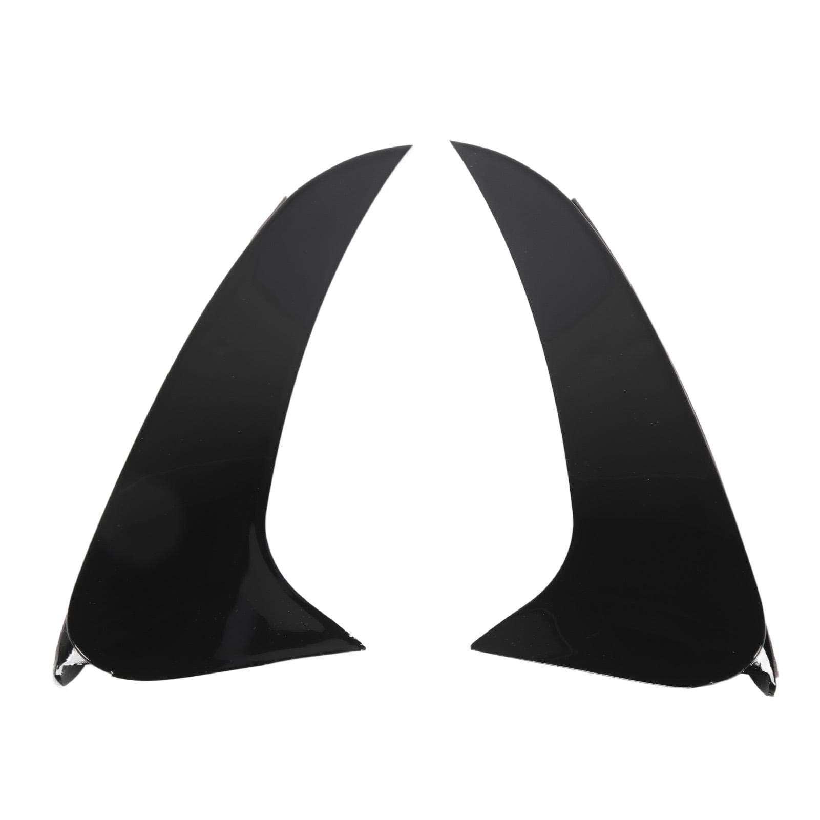 2 Pcs Rear Bumper Spoiler Air Vent Cover Lower Air Vent Cover Trim Frame Replacement for Benz black
