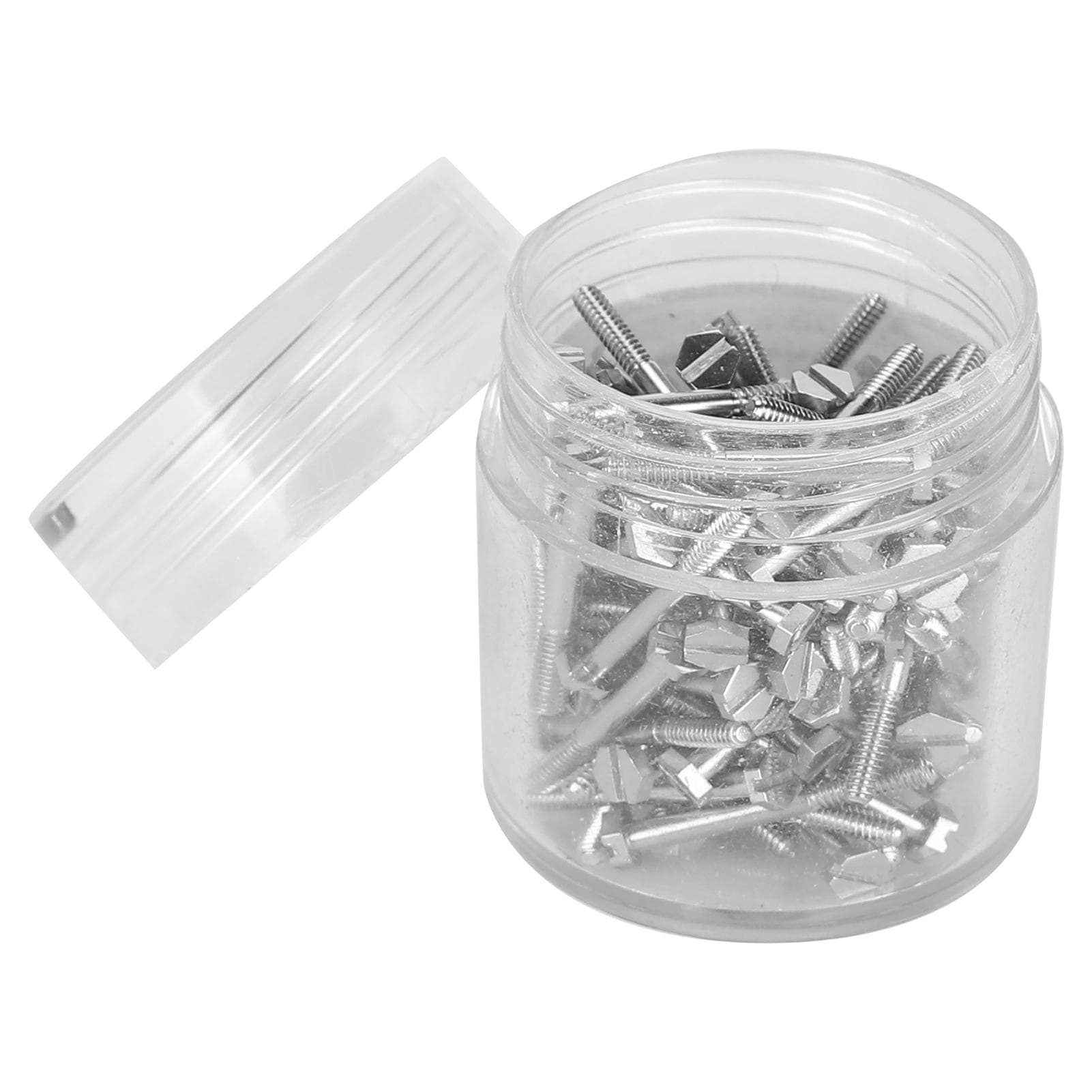 100pcs Slot Flat Head Watch Screw Professional Watch Mobile Phone Repairing Screw Set