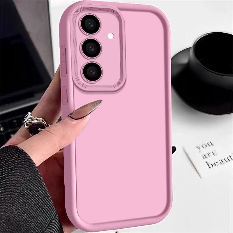 Candy Solid Color Phone Case For Samsung S25 S24 FE S23 Ultra S22 Plus S21 S26 A17 A57 A56 A55 A36 A16 A26 A35 A15 A54 A53 A52 A34 A14 5g Case Cover Samsung S26 Plus pink